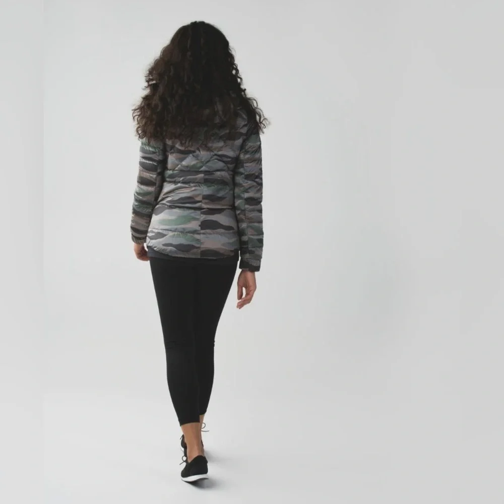 Rare Lululemon Fluffin’ Awesome Jacket Coat Coast Camo Butter Pink Multi Sz 6